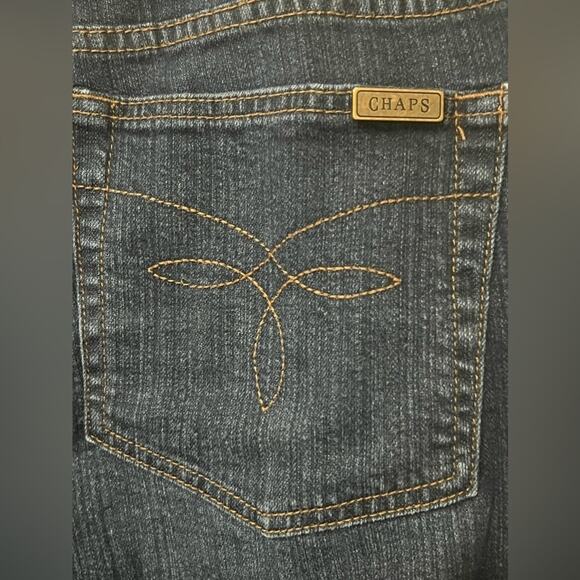 Chaps Denim Women's Madden Straight Jeans, Dark Blue, Size 16 - Picture 3 of 6